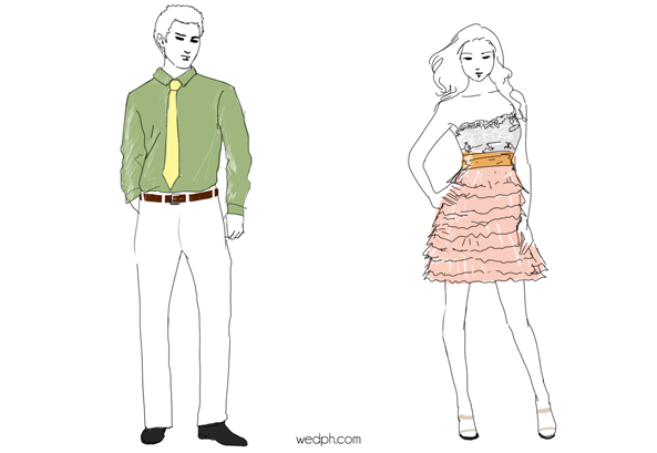 semi formal dress code wedding