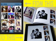 Create a Wedding Album from Facebook and Instagram photos.