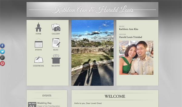 Make your wedding website using Weddinglab.ph